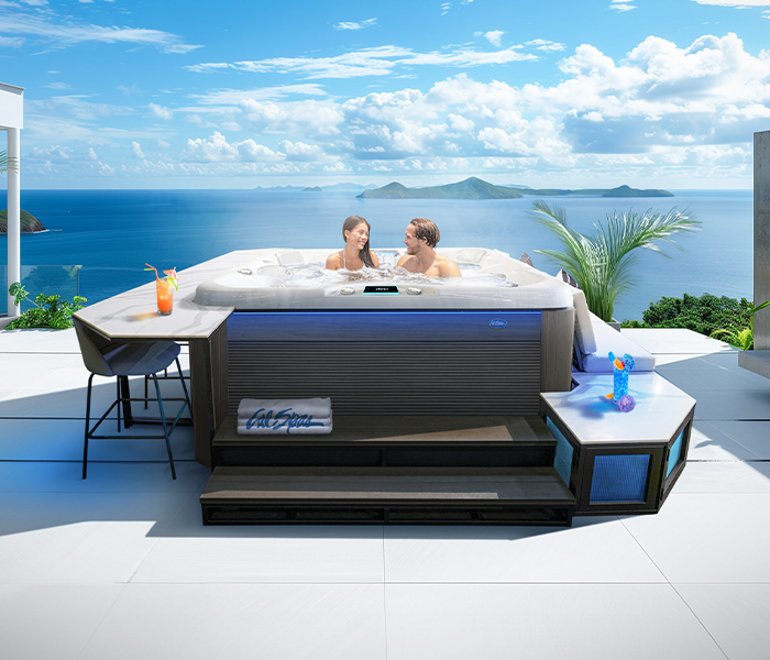 Calspas hot tub being used in a family setting - Incheon